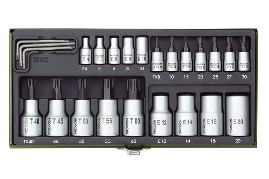 PROXXON Torx socket set 23 pieces