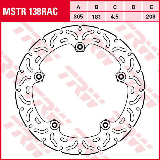 TRW Bremsscheibe MSTR138RAC RAC