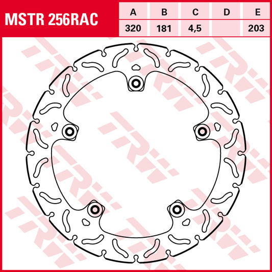 TRW Bremsscheibe MSTR256RAC S 1000 RR