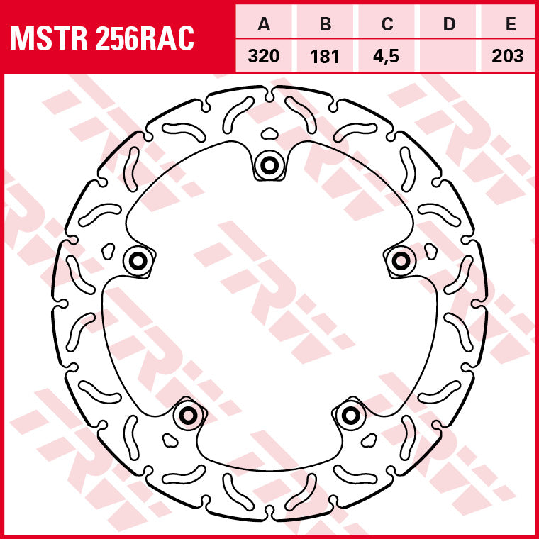 TRW brake disc MSTR256RAC S 1000 RR