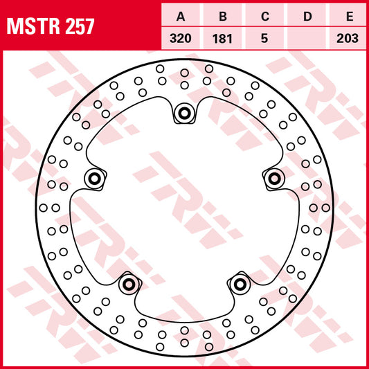 TRW Bremsscheibe MSTR257 Standard