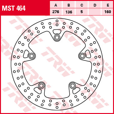 TRW Bremsscheibe MST464 Standard