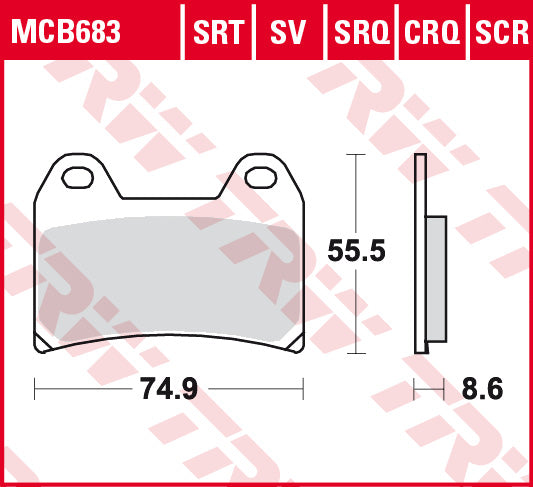 TRW Road &amp; Track Sinterbremsbeläge MCB683