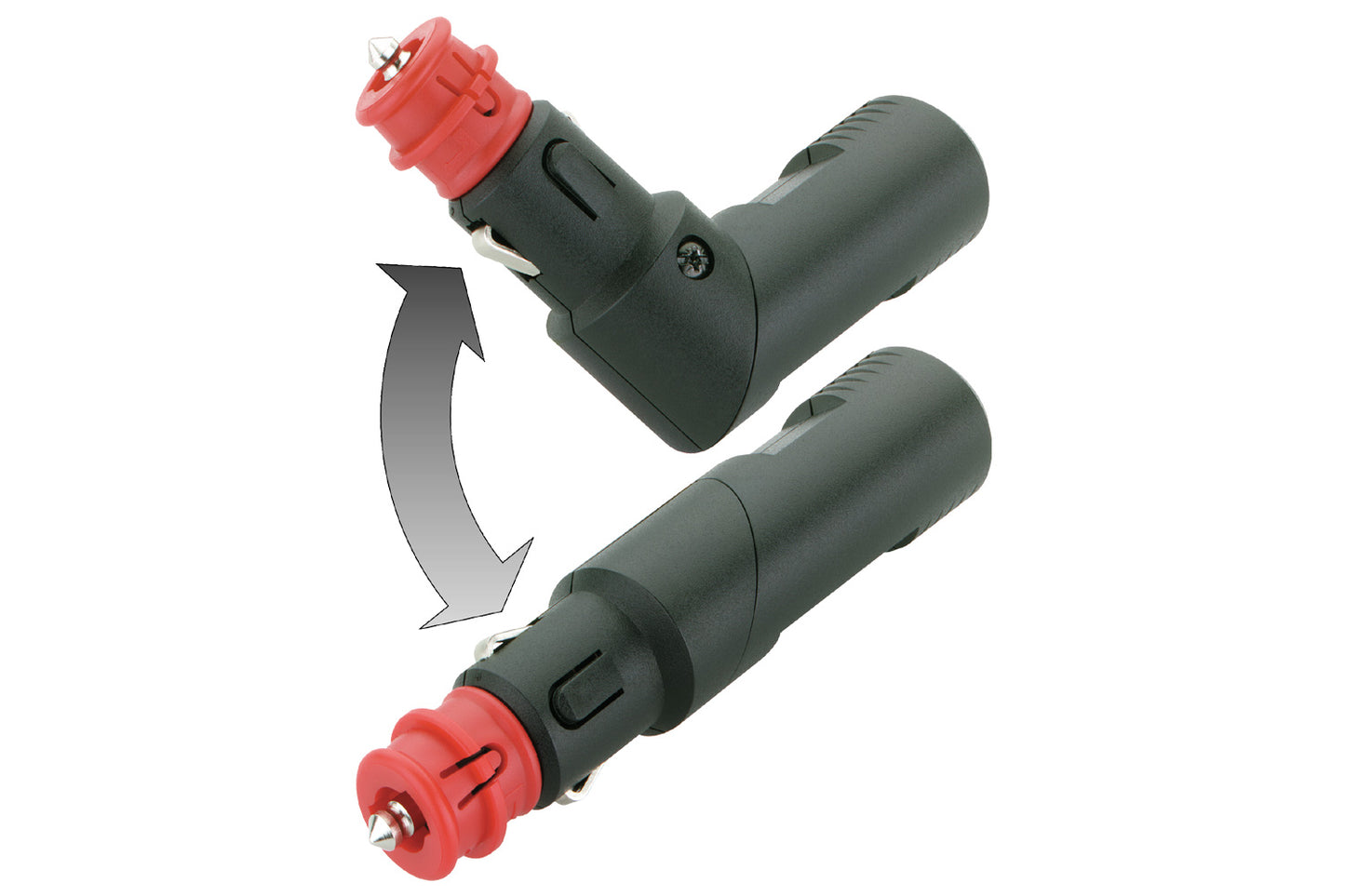 Angled dual USB charging plug