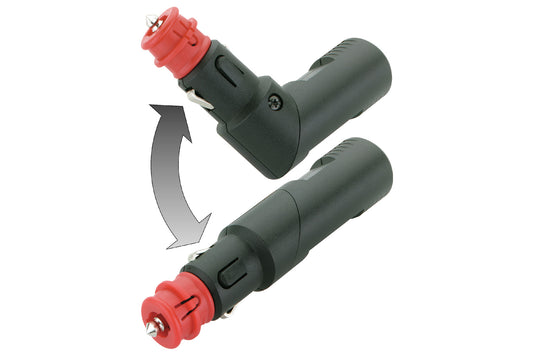 Angled dual USB charging plug