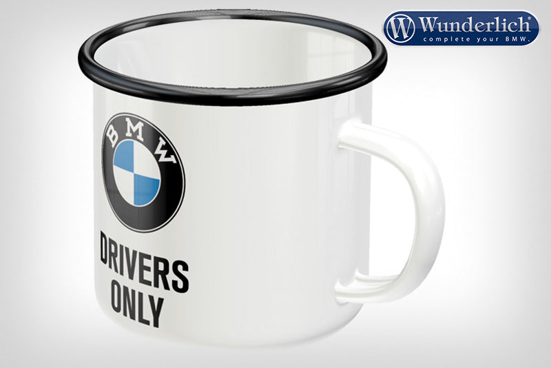 Emaille beker BMW Drivers Only van Nostalgic Art