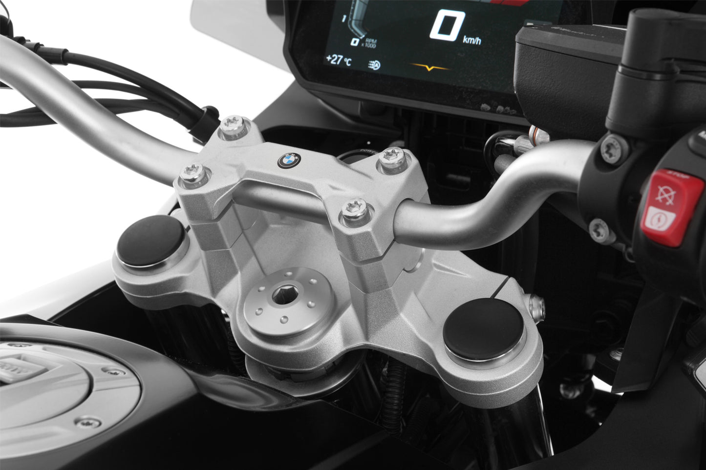 Wunderlich âERGOâ handlebar riser for models without a BMW sat nav F 750 GS / F 800 GS