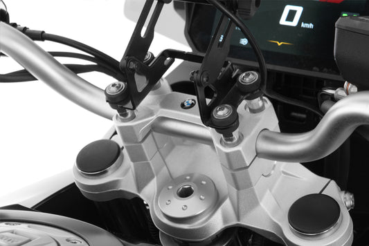 Wunderlich ERGO handlebar riser for models with BMW sat nav F 750 GS / F 800 GS