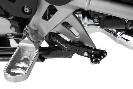 Adjustable foot brake lever