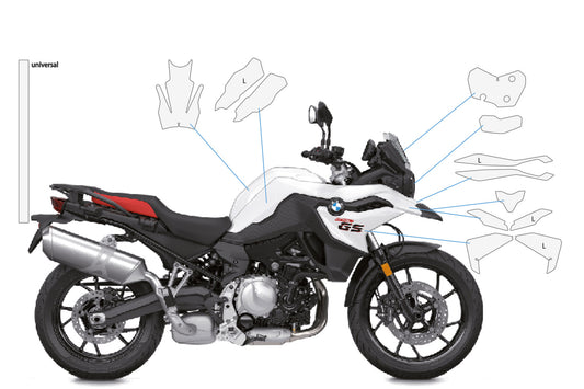 Komplettes Lackschutzset PremiumShield F 750 GS / F 800 GS