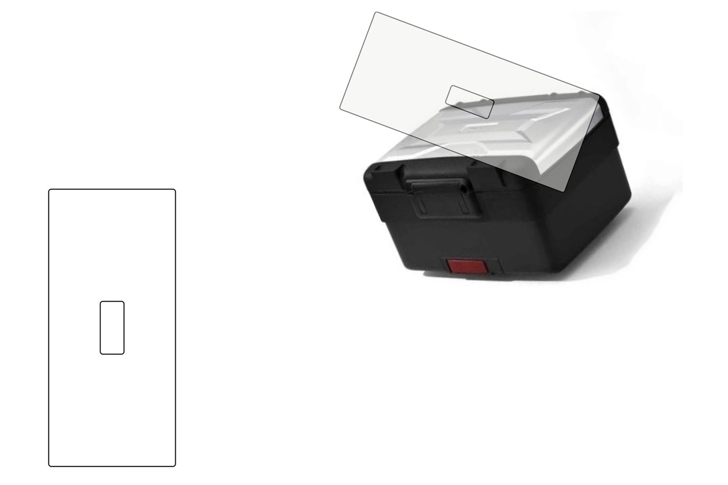 Â»PremiumShieldÂ« protective case film set for BMW Vario-Topcase