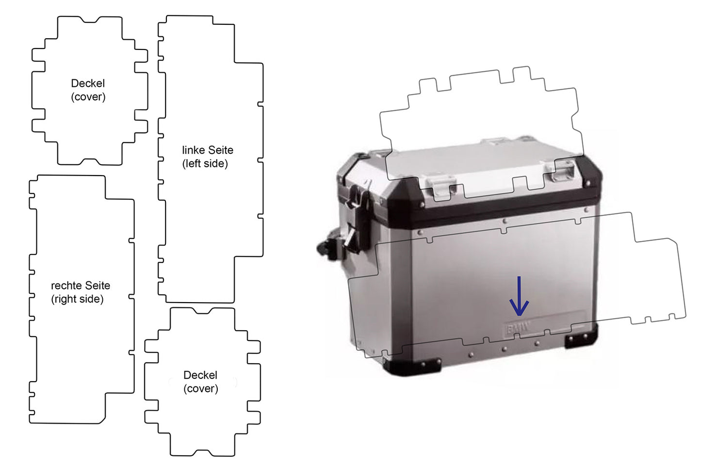 Protection Film Set for BMW Aluminium Cases PremiumShield