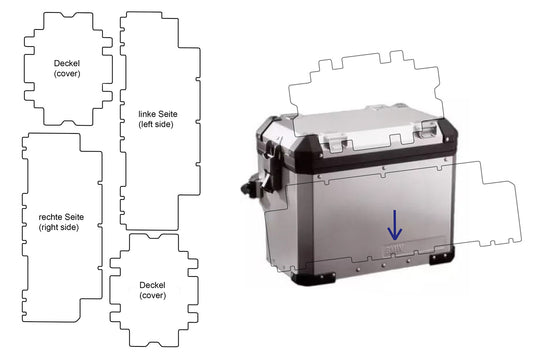 Schutzfolienset BMW Alukoffer PremiumShield
