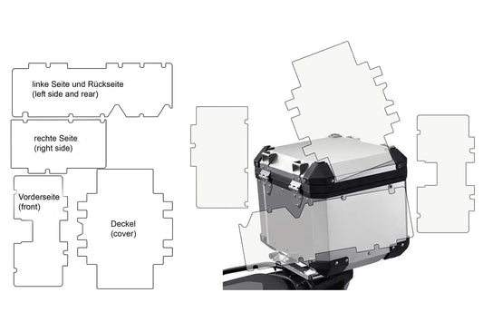 Beschermfolieset BMW Alu topkoffer PremiumShield