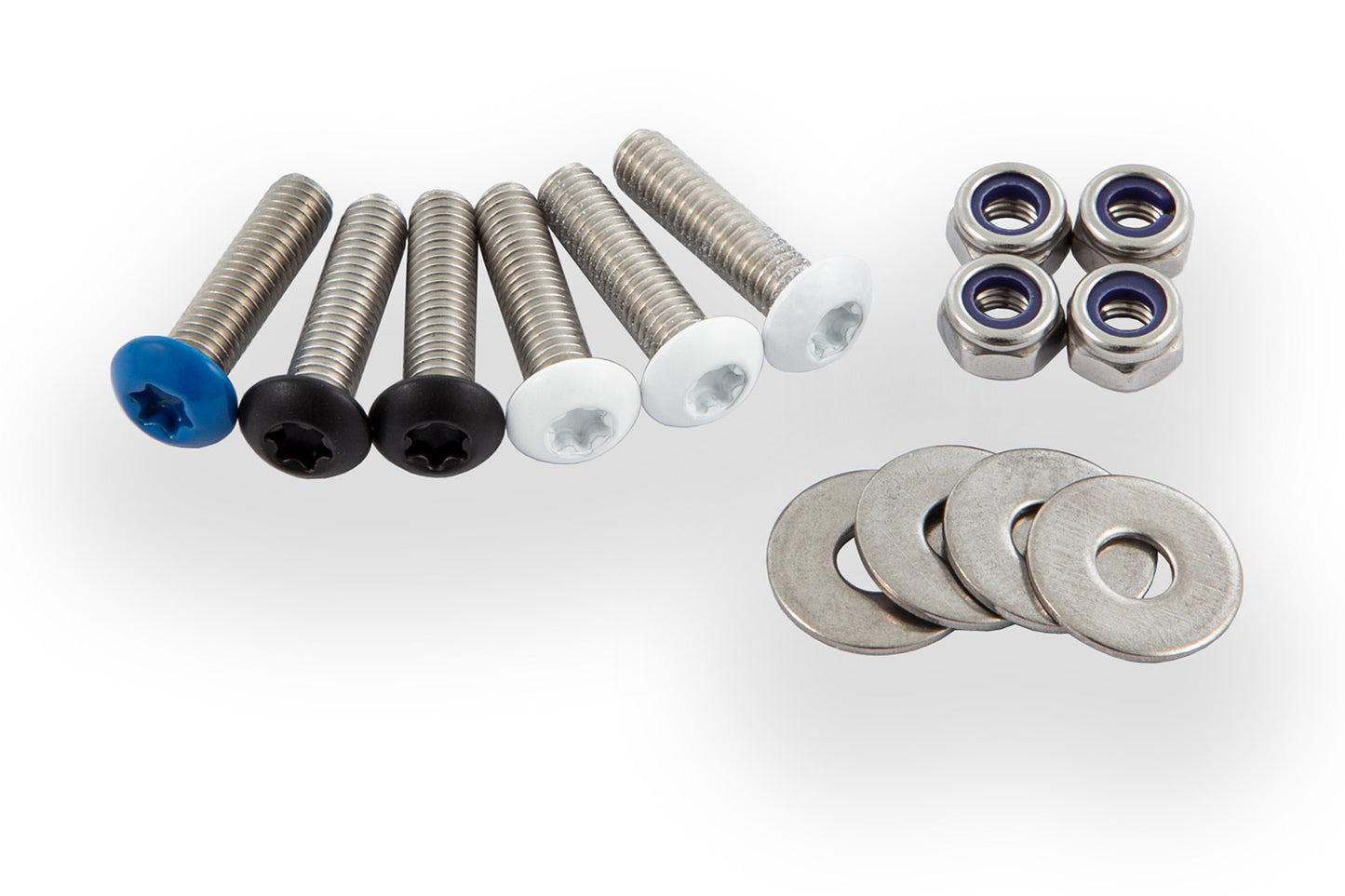 Gekleurde kentekenplaatschroef roestvrij staal M5x20