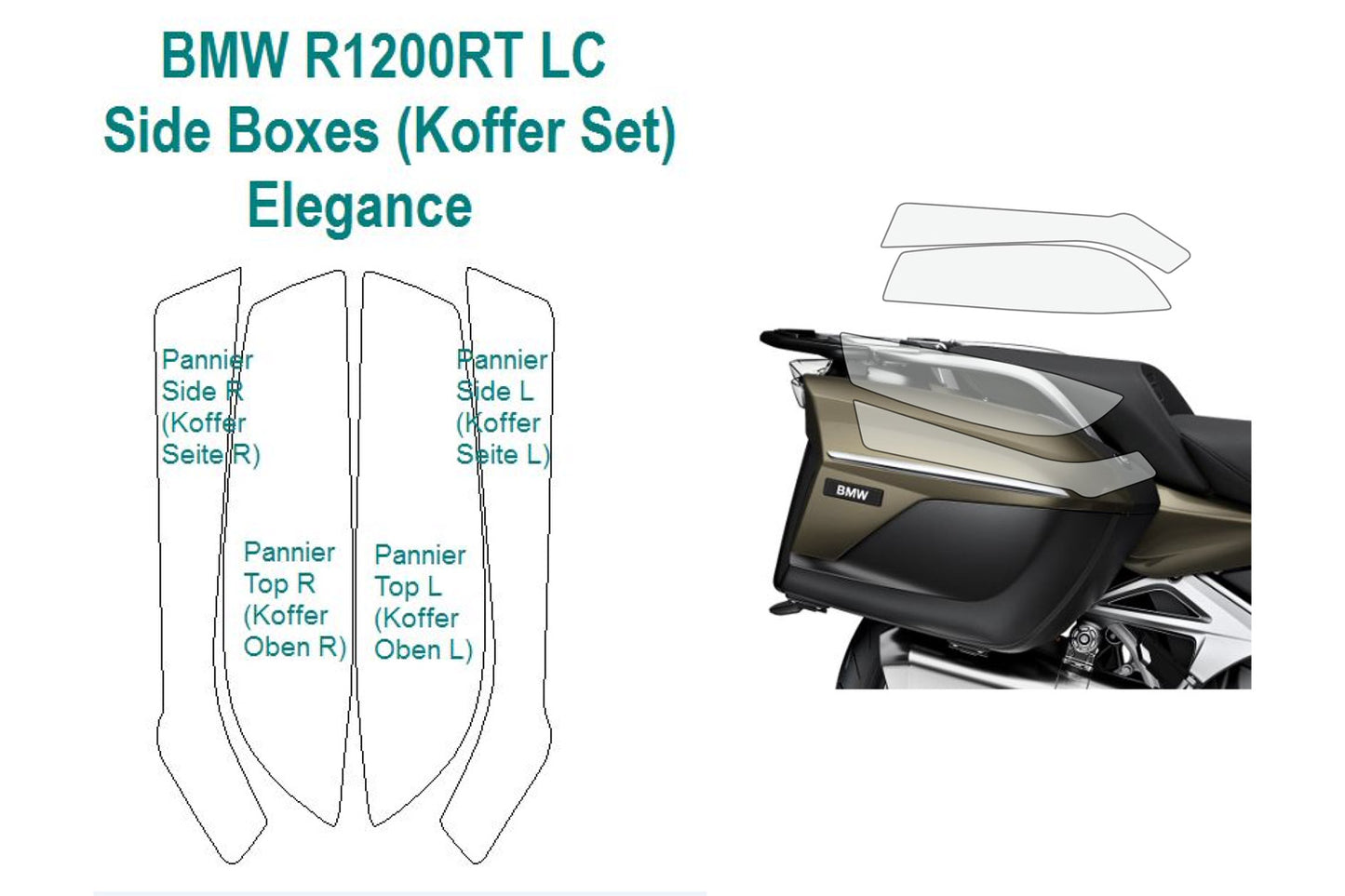 Fietstasbeschermfolie PremiumShield met chromen afwerking
