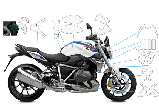 Complete paint protection set PremiumShield R 1250 R