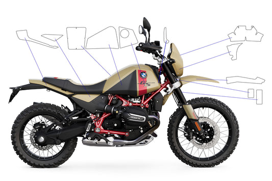 PremiumShield paint protection film BMW R 12 G/S complete set