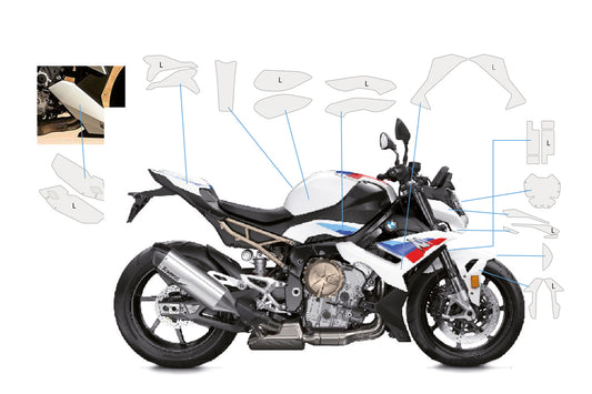 Complete paint protection set PremiumShield S 1000 R