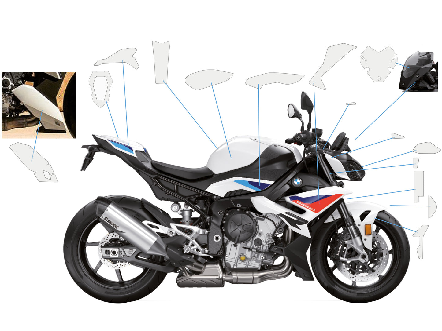 Complete paint protection set S 1000 R (2025-) PremiumShield