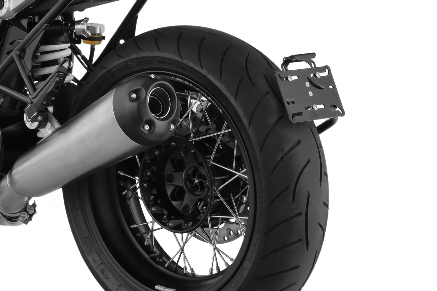 Wunderlich Swingarm kentekenplaathouder gecentreerd
