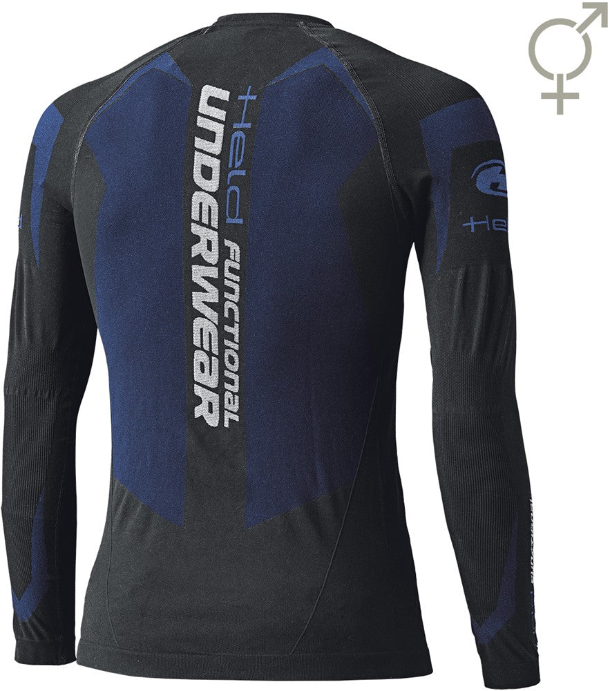3D-SKIN COOL TOP FUNCTIONALSHIRT LONGARMS BLACK-BLUE (Dames)