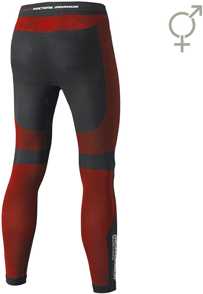 3D-SKIN WARM BASE FUNCTIONALPANTS BLACK-RED (Heren)