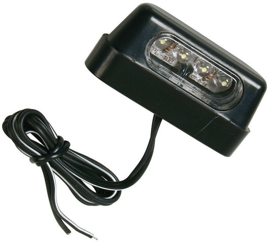 4 Led licence plate lamp - White - Approved