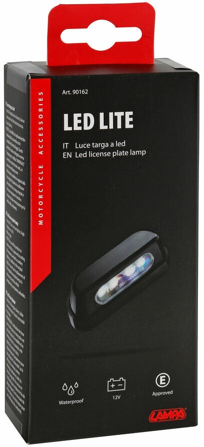 4 Led licence plate lamp - White - Approved