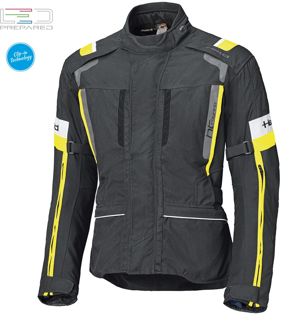 4-TOURING II TOURINGJACKET BLACK-NEONYELLOW (Dames)