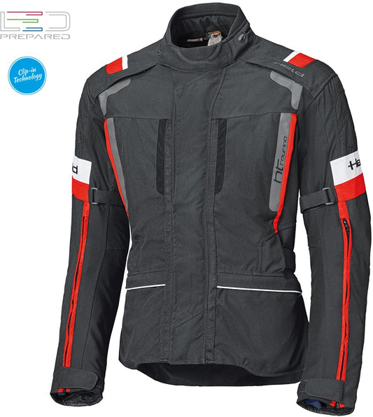 4-TOURING II TOURINGJACKET BLACK-RED (Heren)