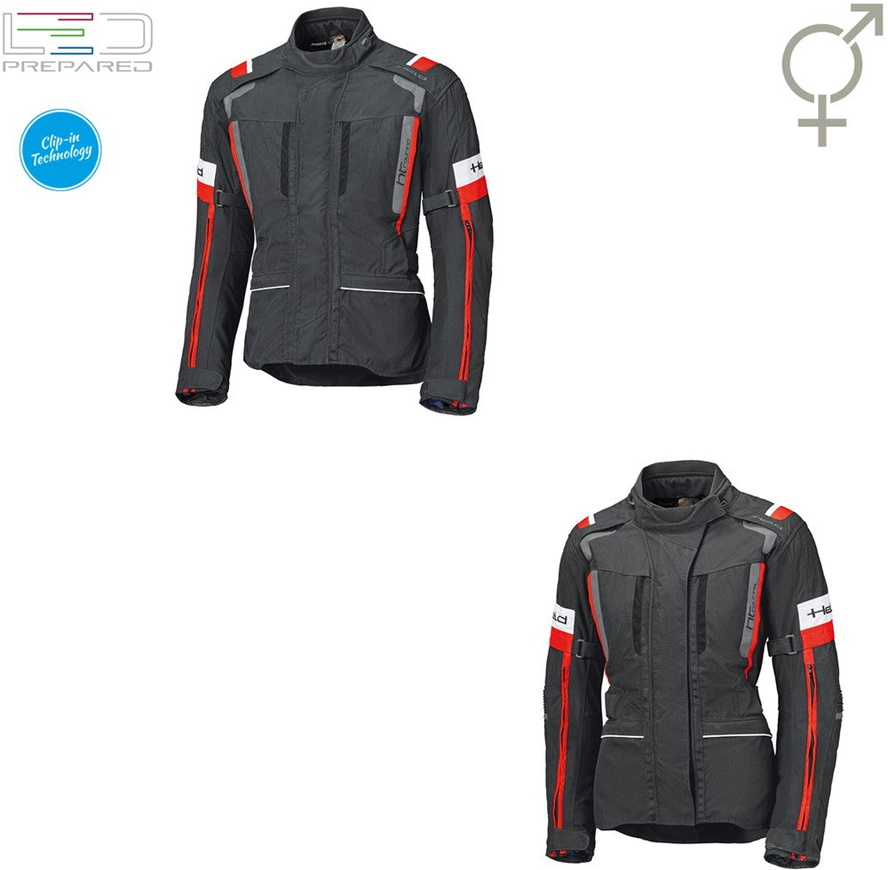 4-TOURING II TOURINGJACKET BLACK-RED (Dames)