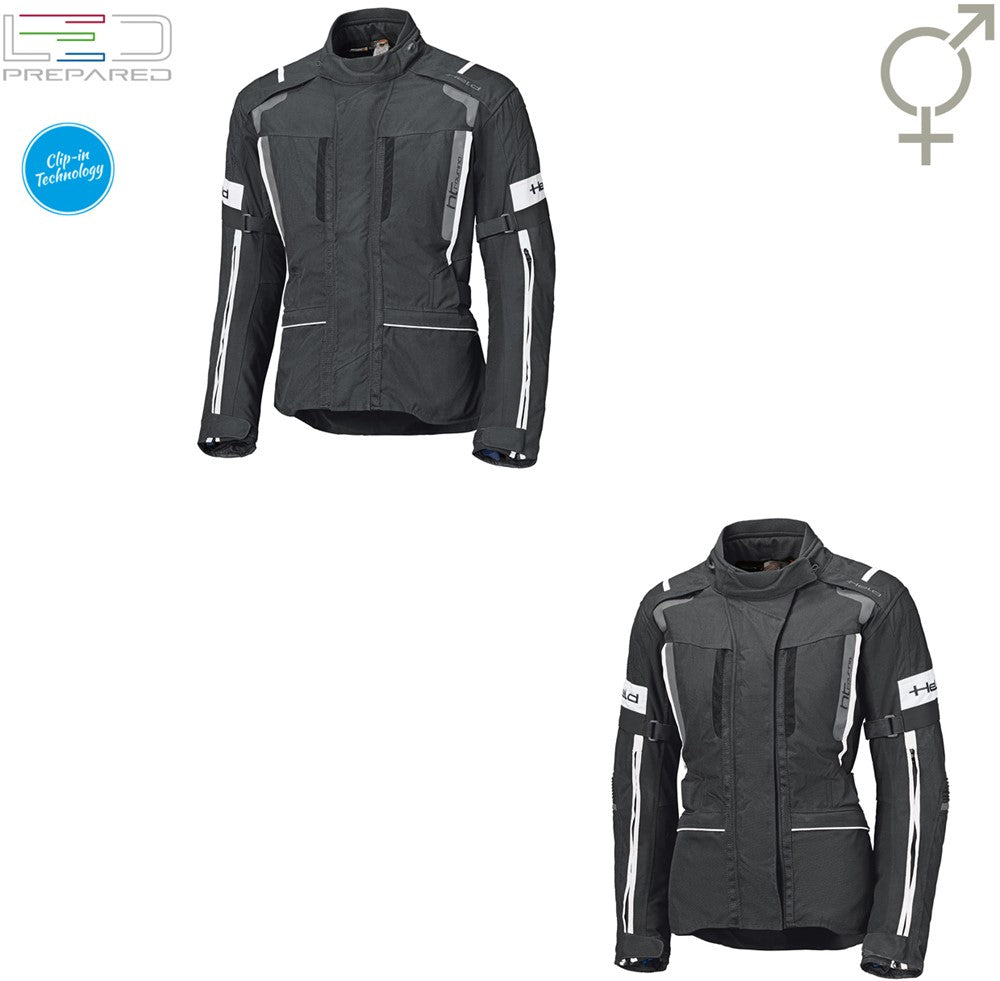 4-TOURING II TOURINGJACKET BLACK-WHITE (Heren)