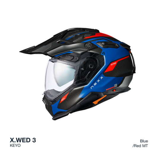 Nexx Helm X.WED3 KEYO BLAU.ROT MT