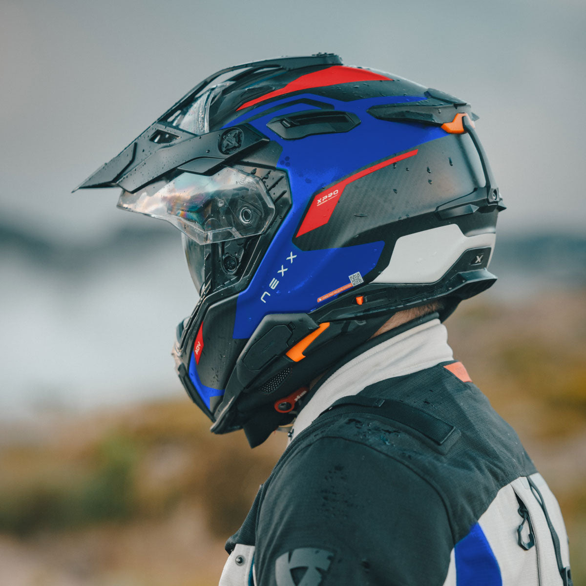 Nexx Helm X.WED3 KEYO BLAU.ROT MT
