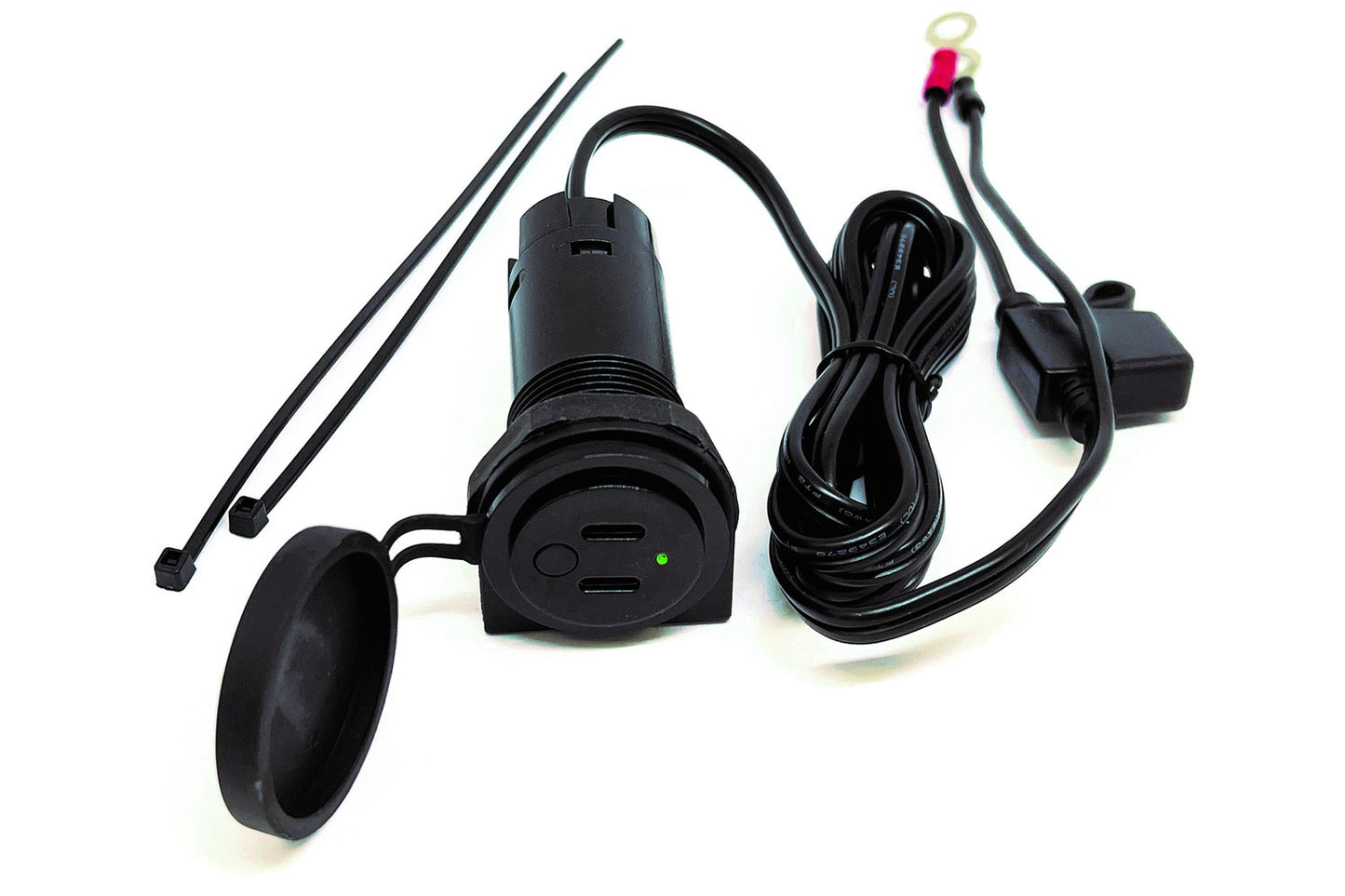 USB twin socket with switch BAAS USB18