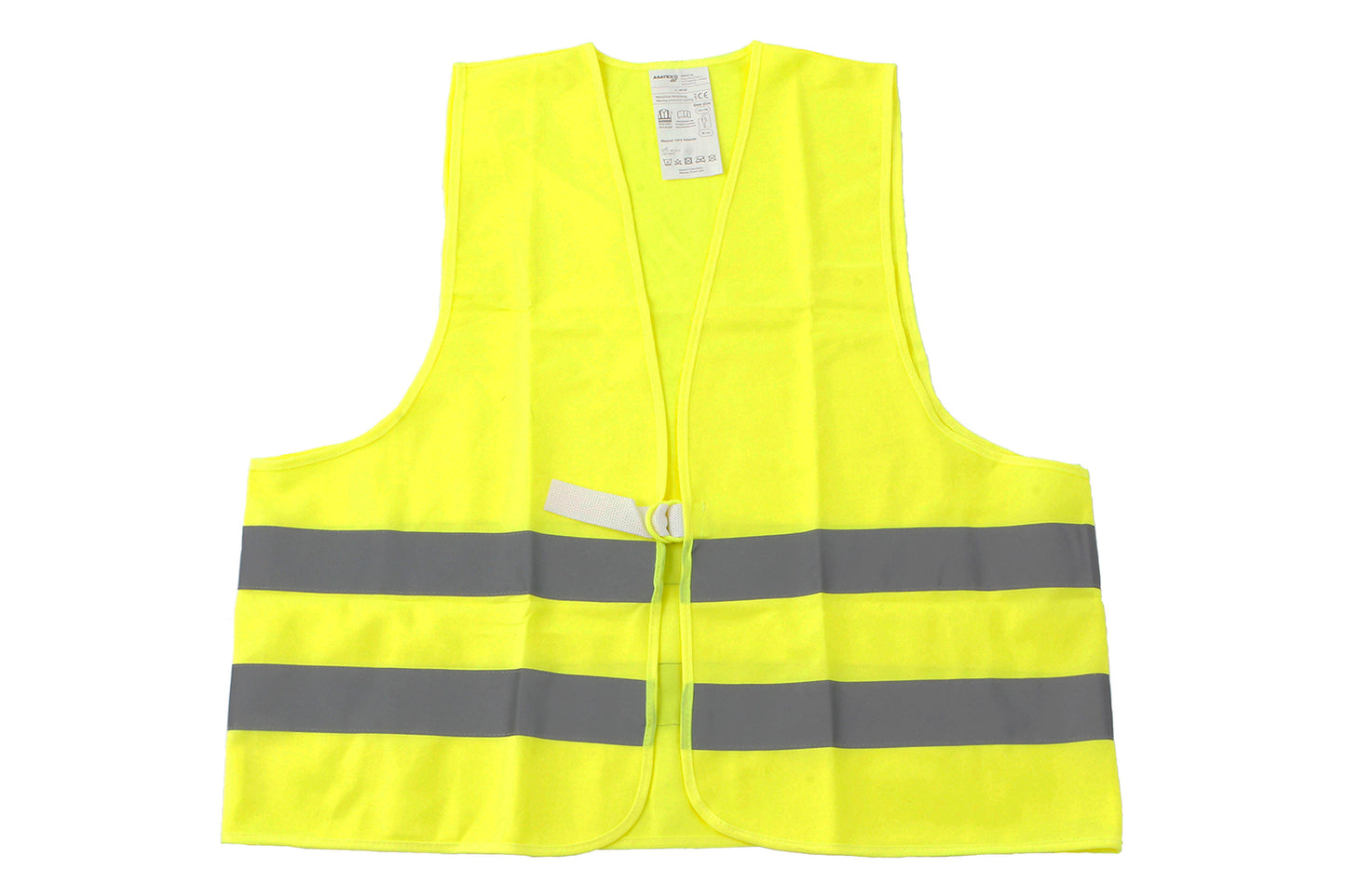 Neon yellow hazard vest