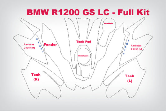 Complete paint protection set PremiumShield R 1200 GS LC