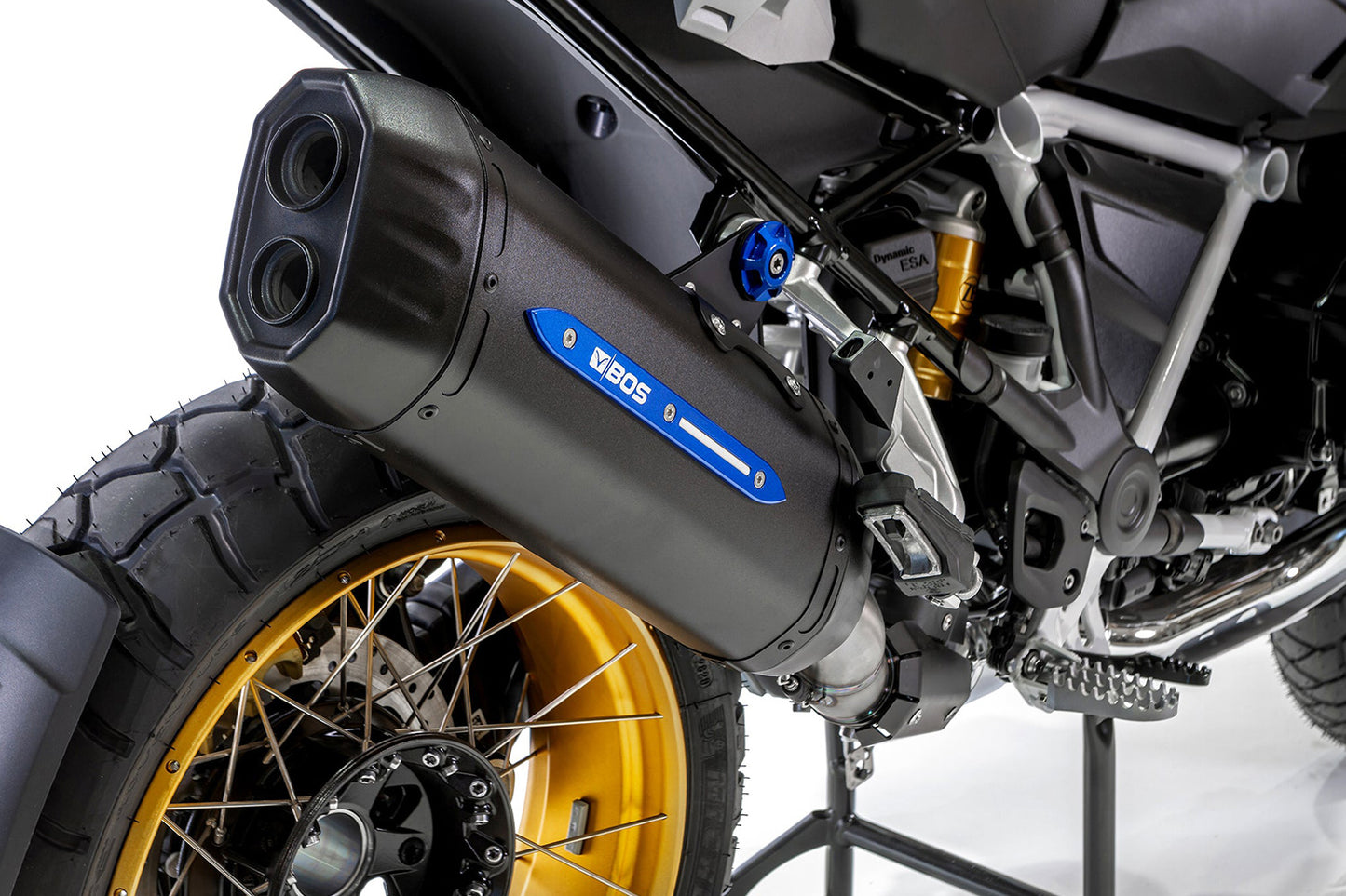 BOS Â»Desert FoxÂ« slip-on silencer for the R 1250 GS + Adventure