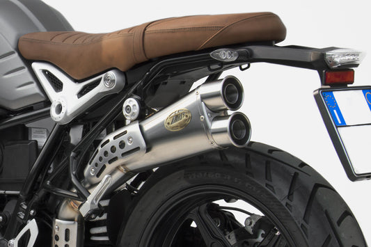 ZARD High Limited Edition slip-on silencer for the R nineT Scrambler