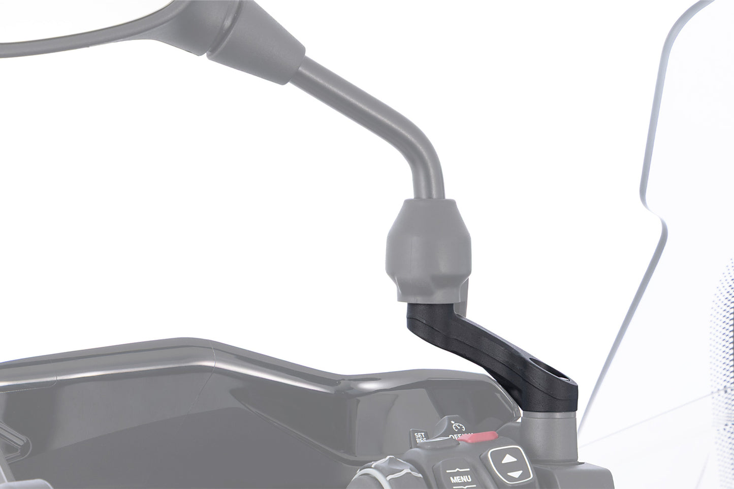 Wunderlich Mirror Adapter up + wide Ducati Multistrada and DesertX