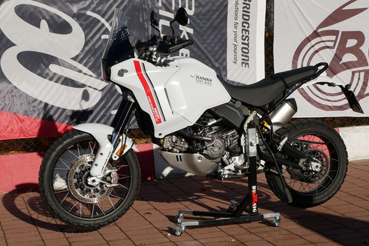 Bursig middenstandaard Ducati DesertX (Rally)