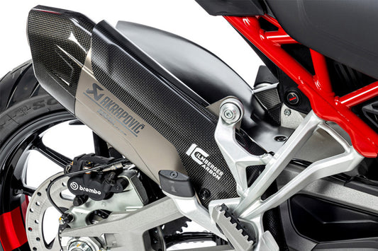 Ilmberger Carbon Matte Exhaust Heat Shield for Akrapovic Silencer â Ducati Multistrada V4
