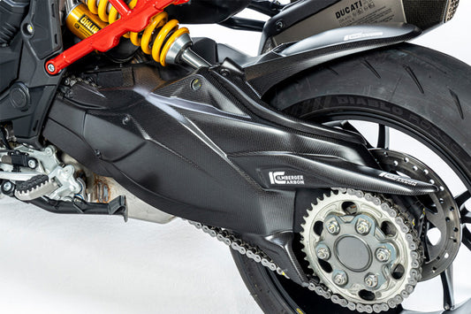Ilmberger Carbon Matte Swingarm Covers with Chain Guard MTS /PP/RS