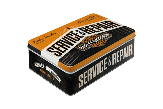 Harley-Davidson Service &amp; Repair opbergpot plat - Nostalgic Art