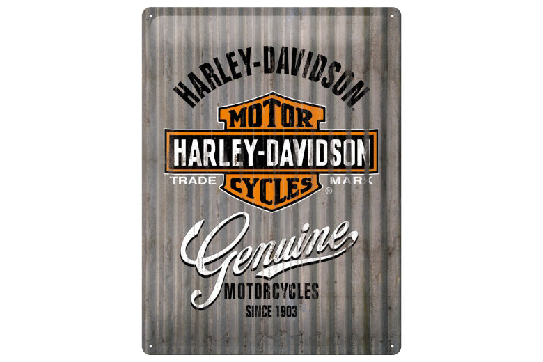 Metalen bord Harley-Davidson Genuine 30 x 40 cm - Nostalgic Art