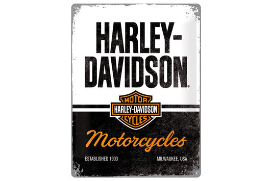 Metal sign Harley-Davidson Motorcycles 30 x 40 cm - Nostalgic Art