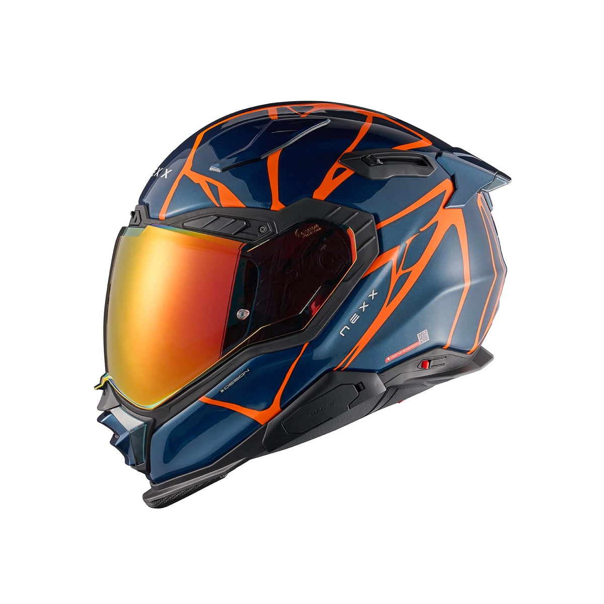 NEXX Helmet X.WST3 B-SIDE CARBON BLUE TEAL