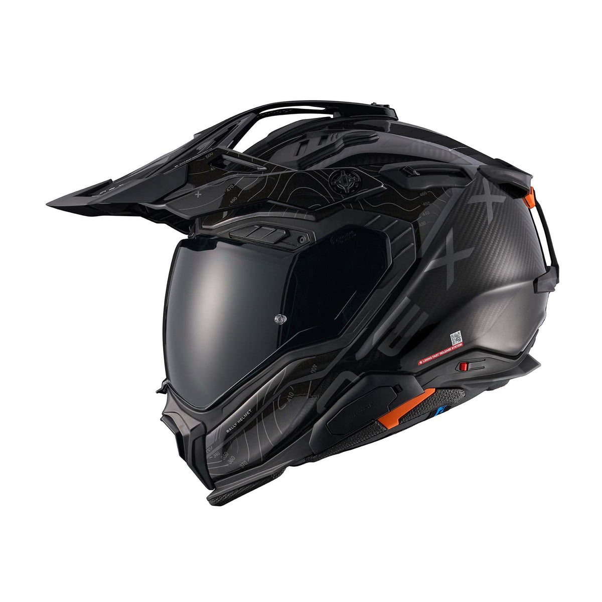 NEXX Helmet X.WED3 FURKA CARBON ORANGE.GREY