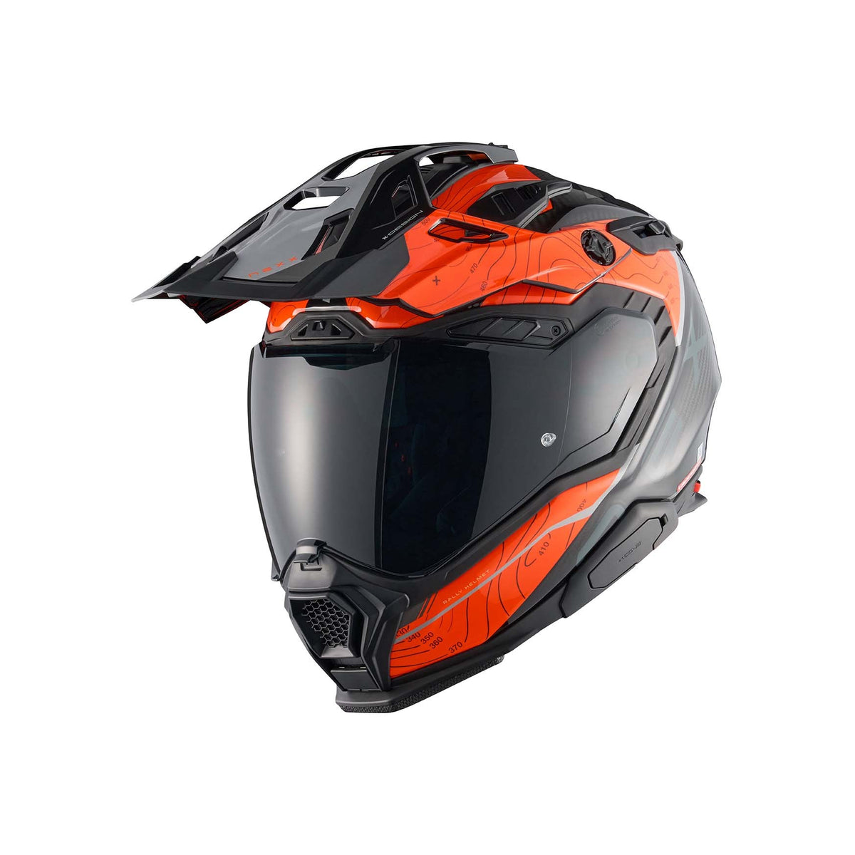NEXX Helmet X.WED3 FURKA CARBON ORANGE.GREY